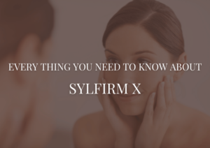 Woman pleased with her skin after a Sylfirm X Treatment